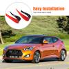PVC Front Headlight Eyelid Eyebrow Cover Decorative Car Accessories Sticker Modification Fit for Hyundai Veloster 2011-2017