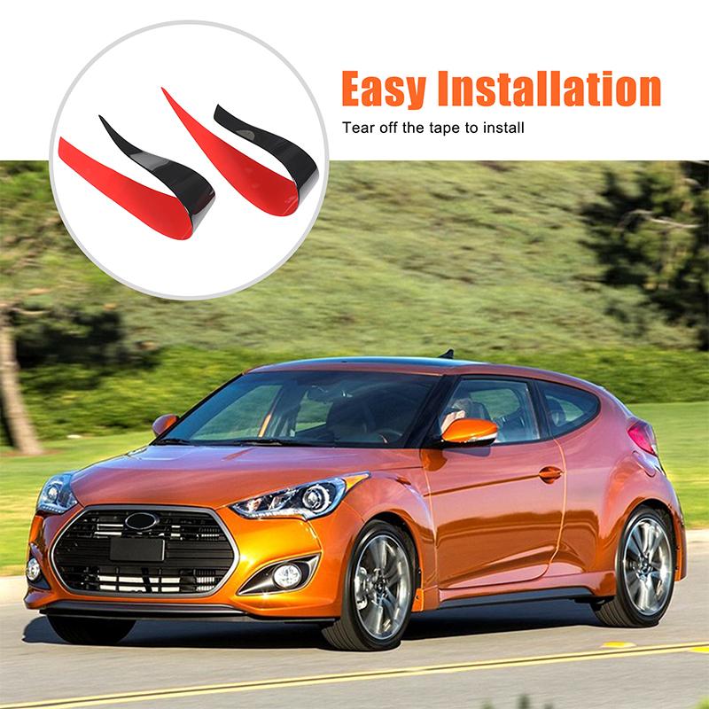 PVC Front Headlight Eyelid Eyebrow Cover Decorative Car Accessories Sticker Modification Fit for Hyundai Veloster 2011-2017