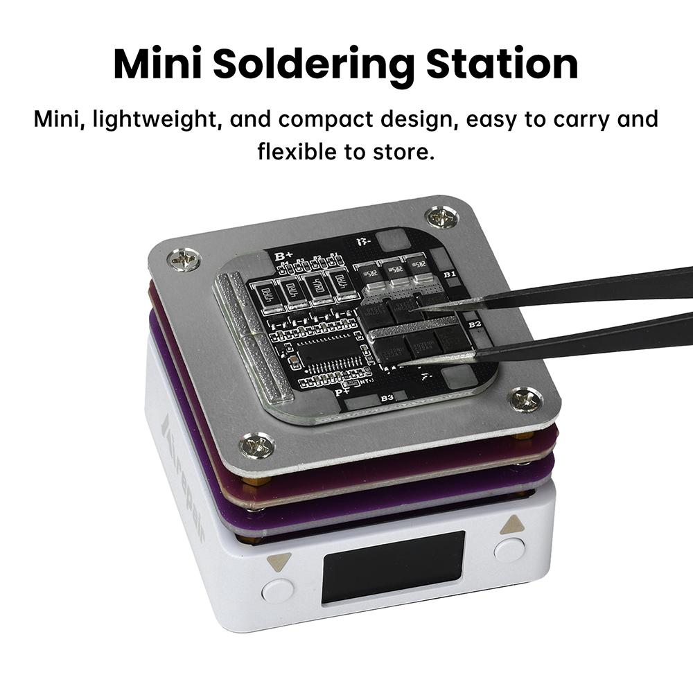 61W PD Mini Heating Platform Digital Adjustable Constant Temperature Hot Plate 11-111°C Type-C Port Repair Heating Station