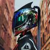AIS motorcycle helmet men and women personality full helmet four seasons universal Bluetooth slot DOT ECE