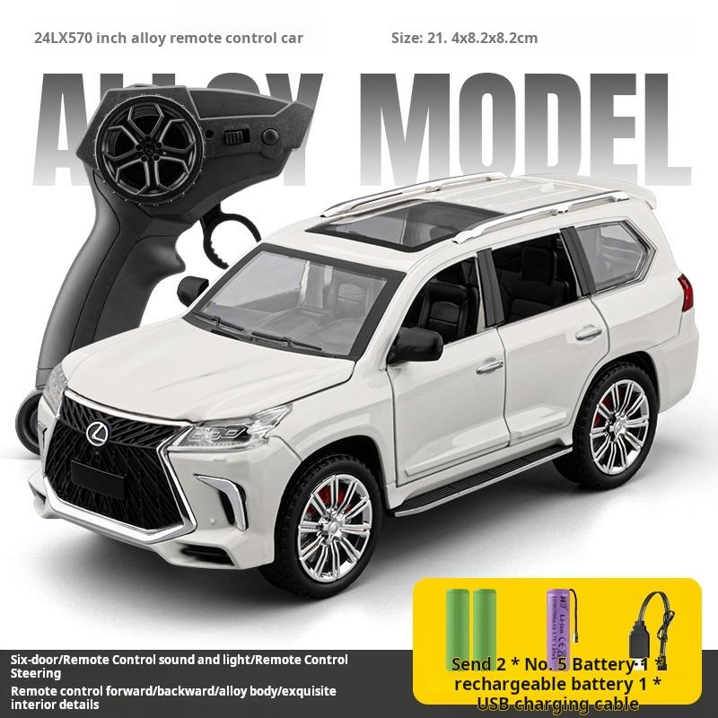 

1:24 Officially authorized alloy remote control car Lexus LX570 Alloy Model car Sound&Light toy car boys Gift collectibles