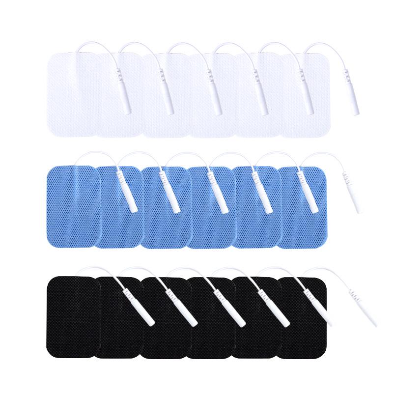 4x6cm Therapeutic Lead Wire Electrode Pads, Non-Woven Massage Accessory
