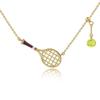 Lightweight Sporty Necklace Handwoven Couple Hand Chain Fashion Tennis Racket Bracelet  Unisex