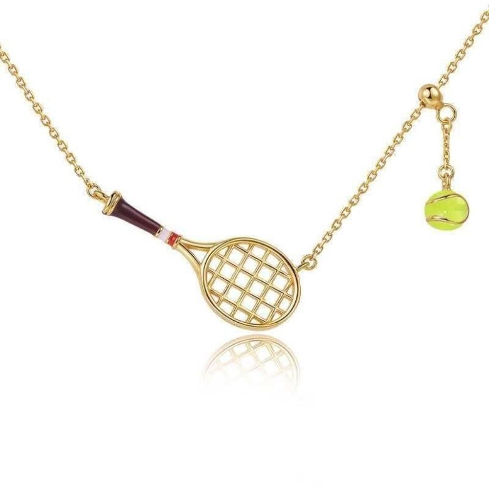 Lightweight Sporty Necklace Handwoven Couple Hand Chain Fashion Tennis Racket Bracelet Unisex