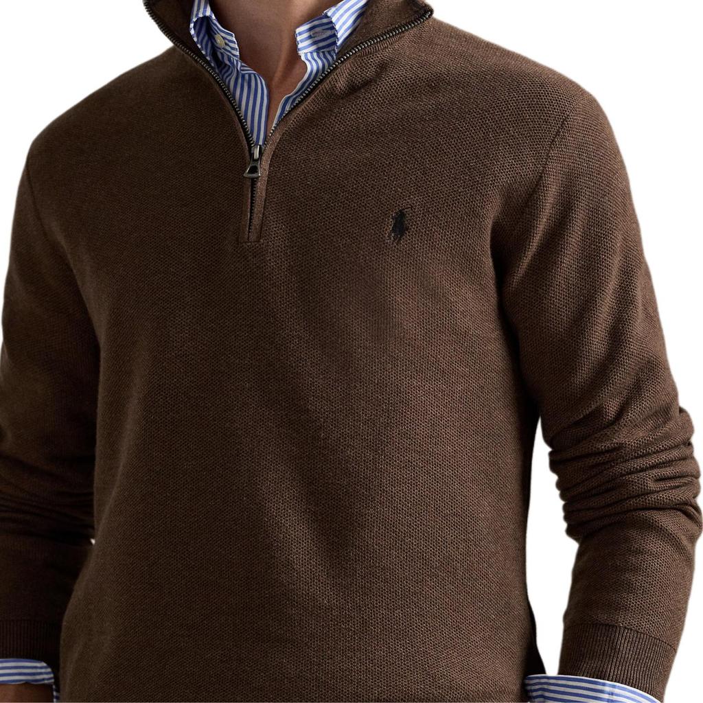 Polo Ralph Lauren Maglia a Maniche Lunghe con Zip Polo Uomo top 710932304-527