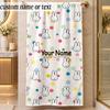 Beach TowelMiffy Custom Name Text Personalized Soft Towel for Beach Pool Indoor Home Decor Gift