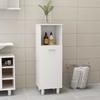 VidaXL Bathroom Cabinet High Gloss White 30x30x95 Cm Chipboard