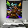 Five Nights Freddy'S Survival Horror Tapestry Background Cloth Wallmounted Homestay Soft Decoration Tapestry Soft Work Of Art