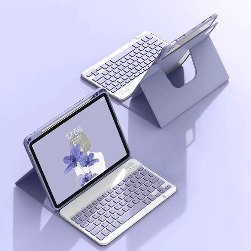 Cae with Keyboard for IPad 11th 11" A16 Air11 M3 Pro11 Air 6 5 4 10.9" 10th 10.9 10.2 Magnetic 360 Rotation Case