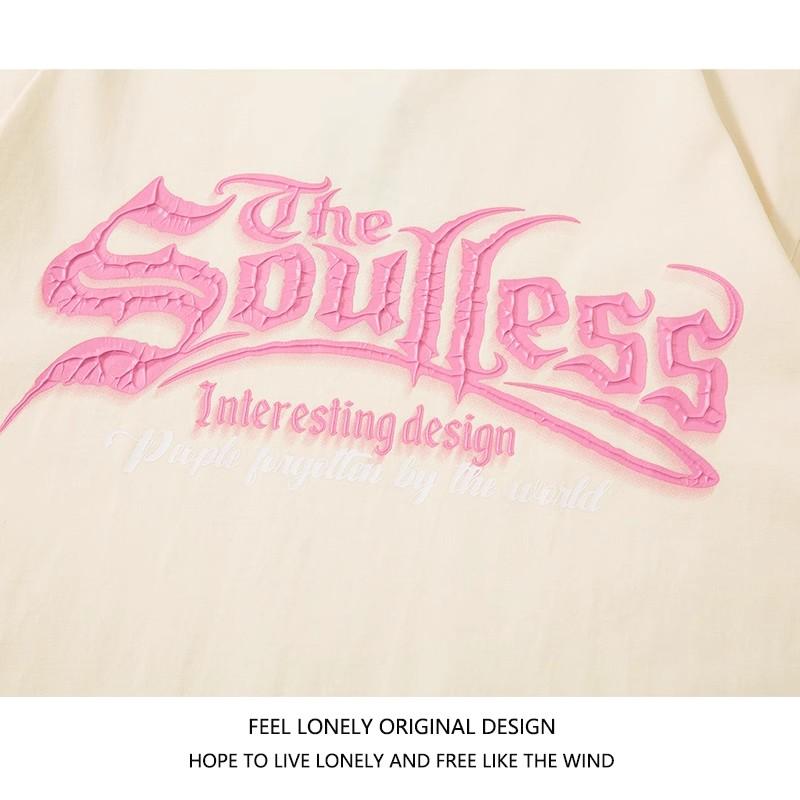 Volné letní tričko s krátkým rukávem a kulatým výstřihem pro muže, jednoduché ocelové logo, všestranné, ležérní, s polovičním rukávem