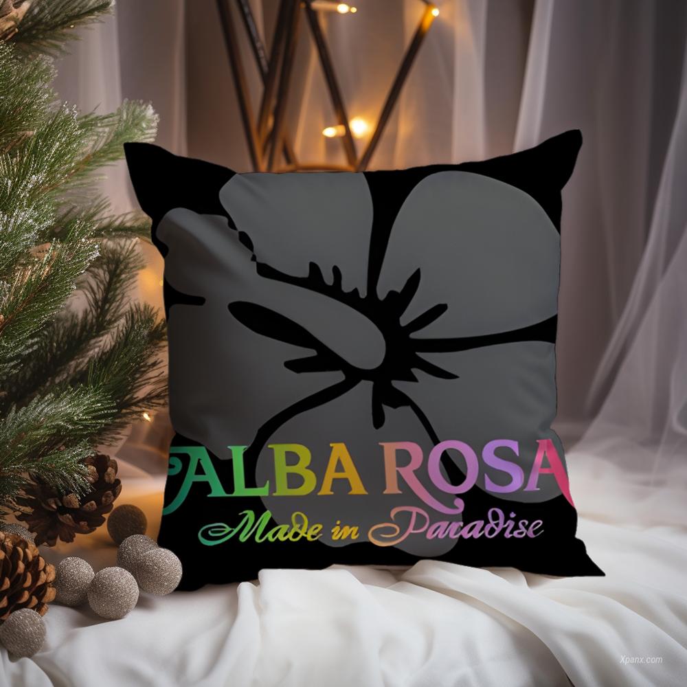 Alba Rosa Cushion Cover Premium Comfort Reversible Pillow Cove -Two in One Design for Any Room & Car Interior