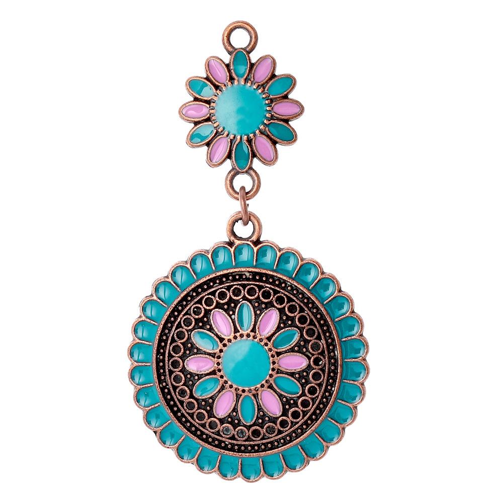 2026 New Arrival Bohemia Enameling Pendants for Women Earrings Necklaces Pendants Charms Jewelry Making DIY Jewelry Accessories