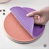 1PC Silikon Anti-Verbrühungsmatte Topfhalter Haushalt Küche Arbeitsplatte Schutz Hitzebeständige Anti-Rutsch Rund Silikonmatte