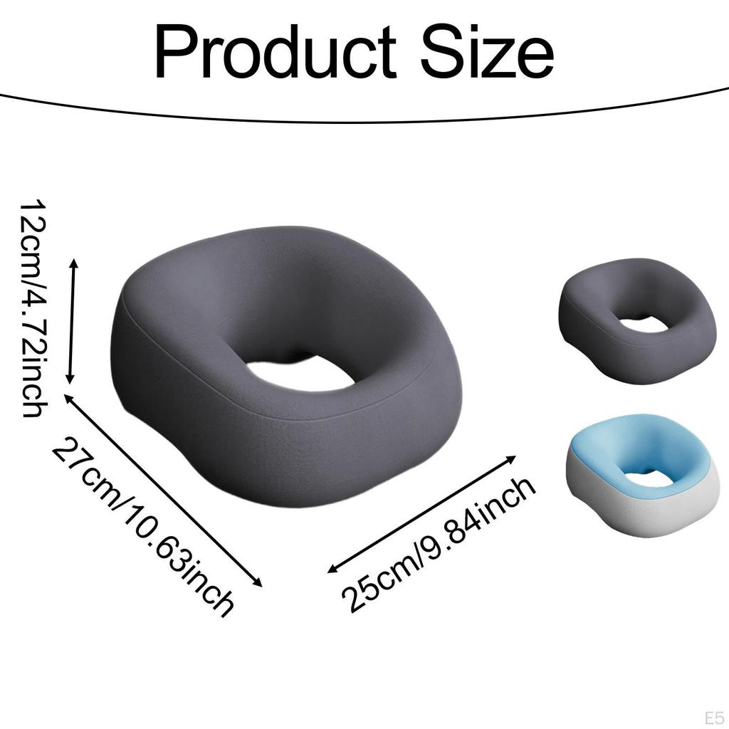 Breathable Memory Foam Pillow, Multi-Purpose Ergonomic Home Massage Headrest for Flights,