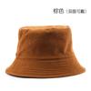 Fisherman's hat, double-sided, solid color, plain design, suitable for outdoor activities, women's sun hat for sun protection