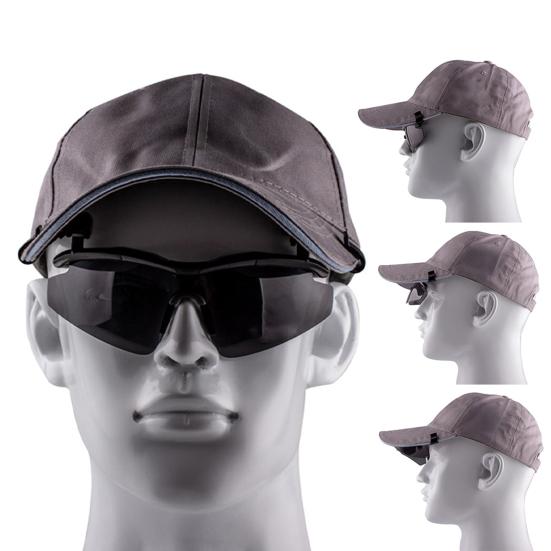 Clip-on Polariserade Solglasögon Justerbart Flip-skydd UV-skydd Solglasögon Herr Dam Utomhus Vandring Golf Fiske Cykling Körning Resa Hatt