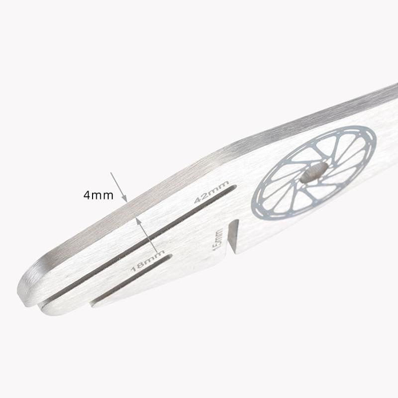 Mtb Bike Bicycle Disc Brake Rotor Alignment Truing Tools Mountain Bicycle Disc Flattening Correction Wrench Stainless Steel Tool