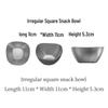 Retro Stainless Steel Bowl & Plate Set - Stylish Tableware for Home & Outdoor Use