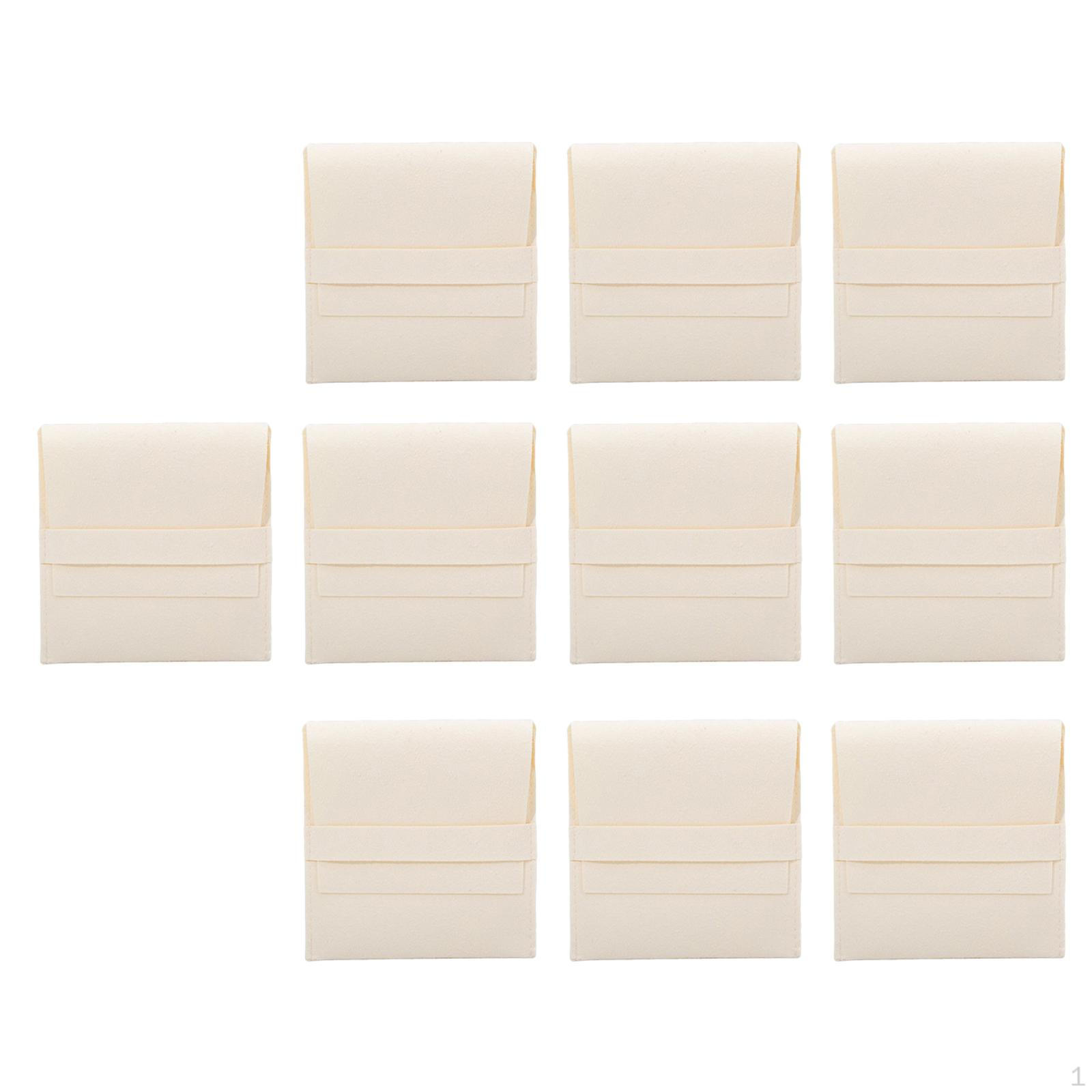 

10 штук Мешочки для украшений для женщин Подарочный мешочек 4 X дюйма Маленькая упаковка бежевый