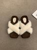 Retro cross Mao Mao outer slippers spring and summer casual versatile gentle leopard print thick-soled Mao Mao shoes cotton drag women's shoes