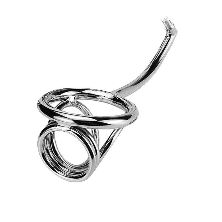 Adult Toy Penis Sex Toys Male Products Appliance SM Metal Butt Plug Penis Ring Anal Hook Combination