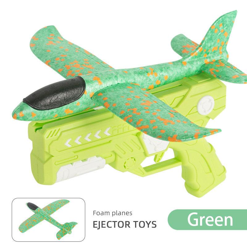 

Светящийся самолет из пены 15-метровая пусковая установка катапульта планер самолет игрушка-пистолет детская уличная игра модель пузыря стрельба летающий карусель зелёный