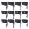 P Gola Hardware Raft  Clips Black Galvanized Steel   Clips with Screws for Wood Timb  Beam Ceiling Joist