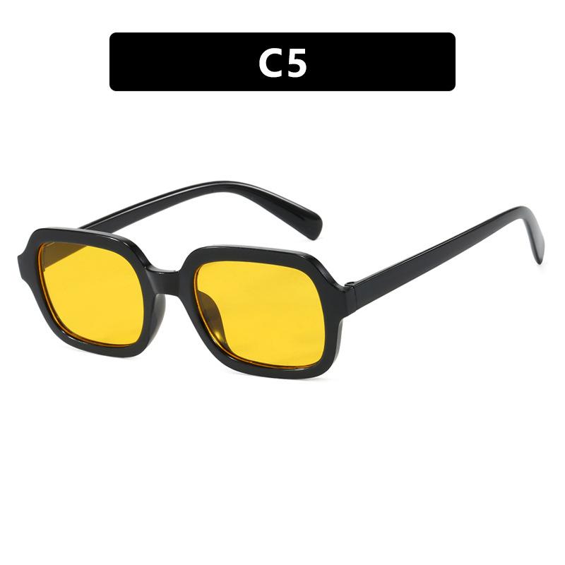 

Модные женские солнцезащитные очки с маленькой квадратной оправой, ретро, роскошный брендовый дизайнерский аксессуар, женские трендовые очки, очки с защитой от ультрафиолета UV400 1PC