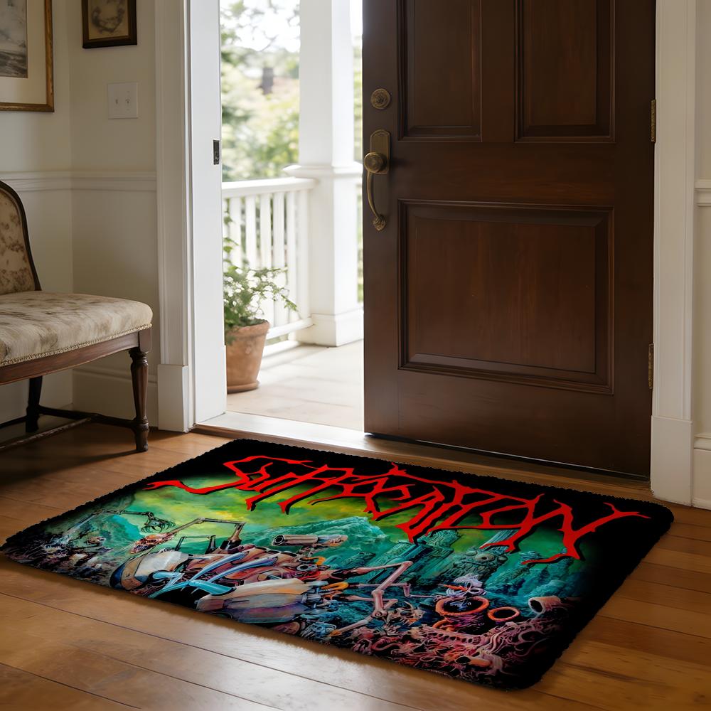 Suffocation Floor Mat Soft Flannel Absorbent Mat Non-Slip Rug Home Bedroom Bathroom