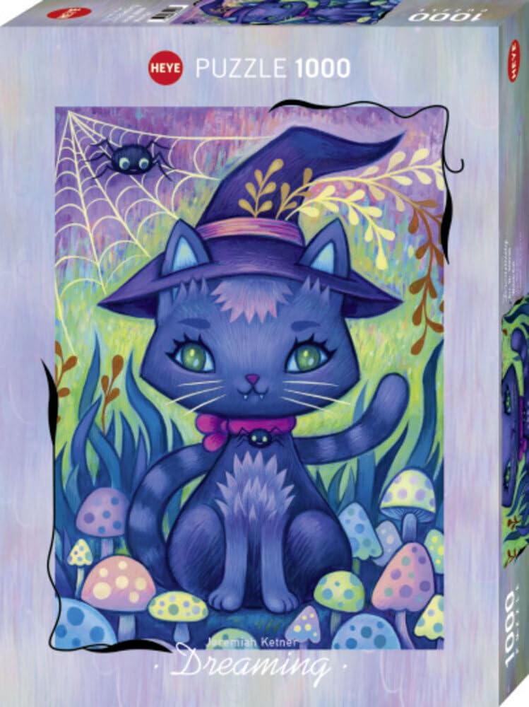 1000-piece HEYE Puzzle Witch Cat, 50 x 70 cm, 30030