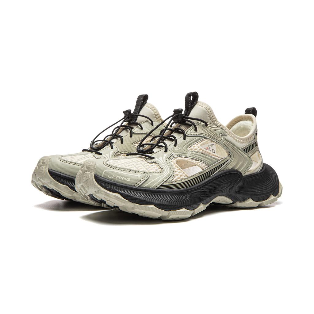 Li Ning Star Halo 2 Slip Resistant, Abrasion Resistant, Lightweight River Trekking Shoes Women's Khaki Gray AGUW038-4