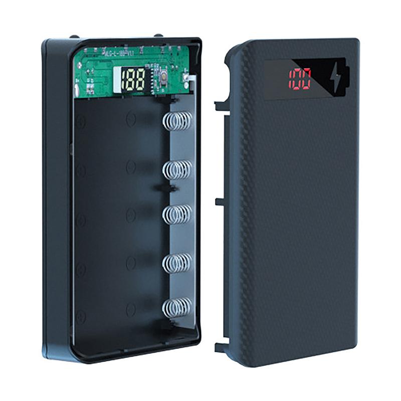 Încărcător Telefon Mobil Carcasă Detașabilă DIY Baterie 5*18650 Carcasă Baterie Externă 10W Dual USB Suport Cutie Depozitare Baterii