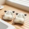 Cute Dog Shaped Resin Soap Dish Cartoon Puppy Holder with Drainage for Bathroom Sink Shower Home Indoor Bathroom Decoration