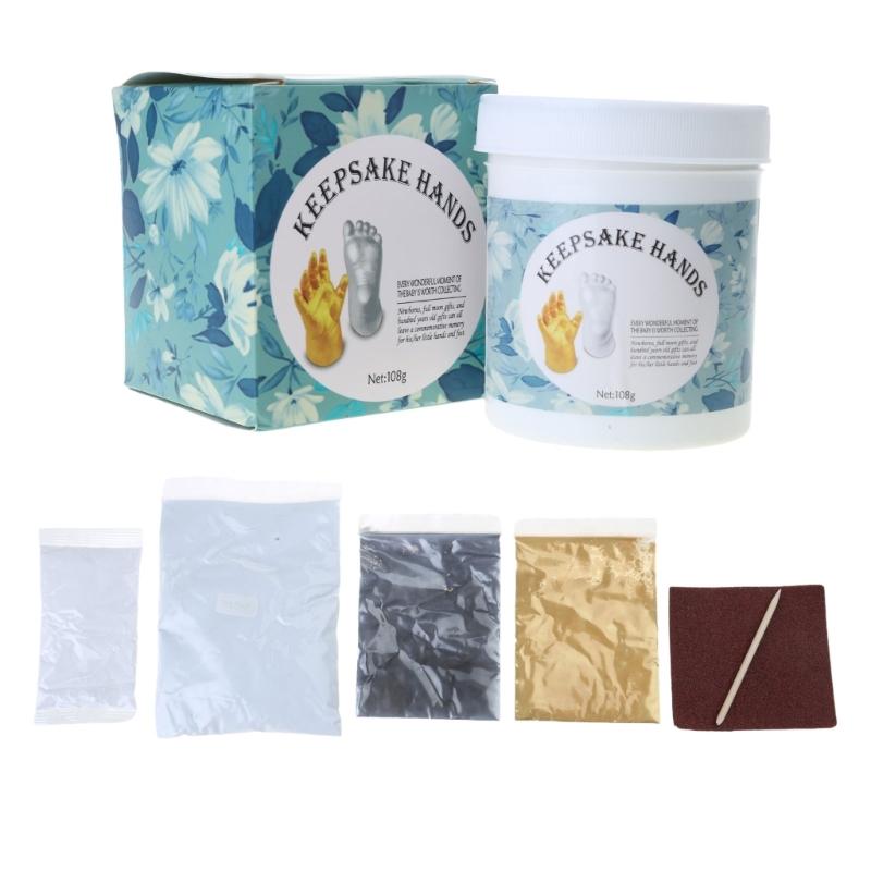 

Realistic Baby Hand Model Set Non Toxic Powder Handprint Stencil Casting Materials Capture Beauty of Baby s Hands in 3D 1
