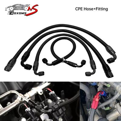 AN4 AN6 AN8 AN10 Nylon Braided CPE Fuel Hose Oil Fuel Gas Line with CPE Fitting