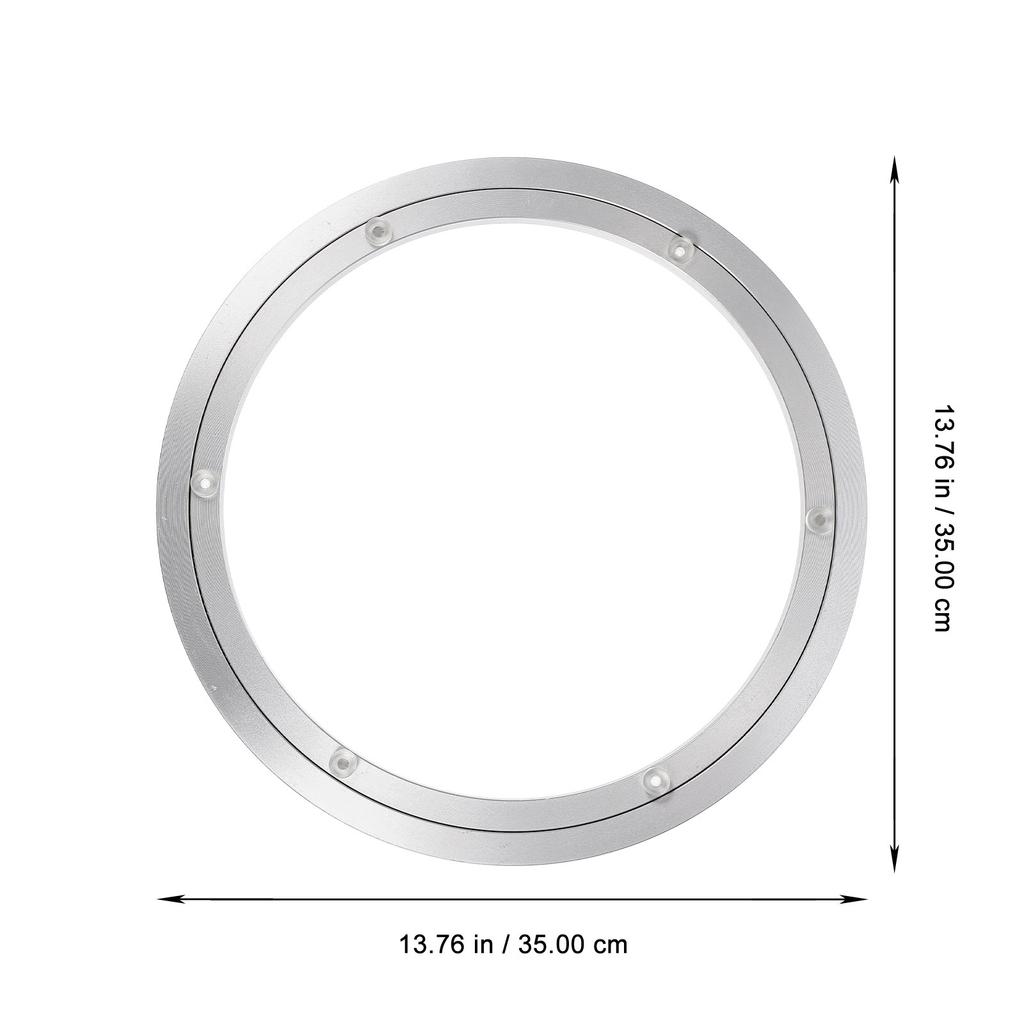 Aluminum Alloy Turntable Bearing Sturdy Heavy Duty Round Swivel Plate for Dining Table Household Use Restaurant Accessory