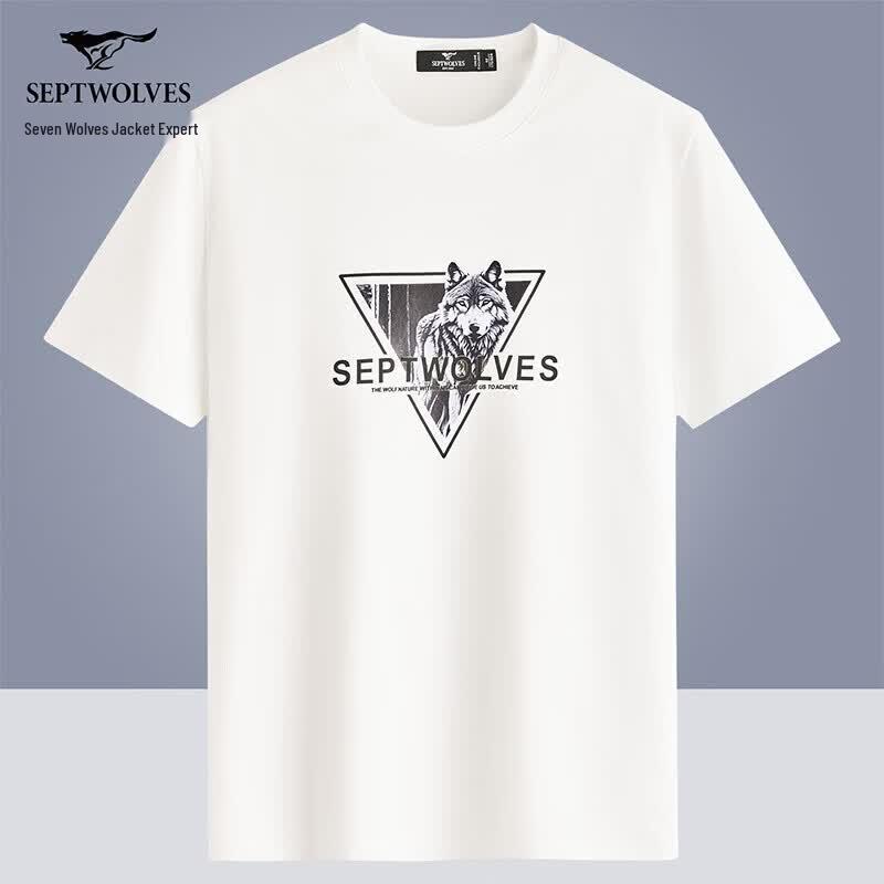 

Septwolves Men s Pure Cotton Short Sleeve T-Shirt 175/92A
