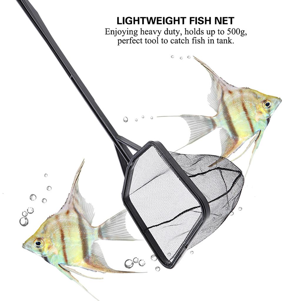Aquarium Fish Net Lightweight Large Nylon Fishing Net for Fish Tank (L)