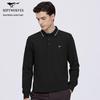 Septwolves Men's Long-Sleeve Pure Cotton Polo Shirt
