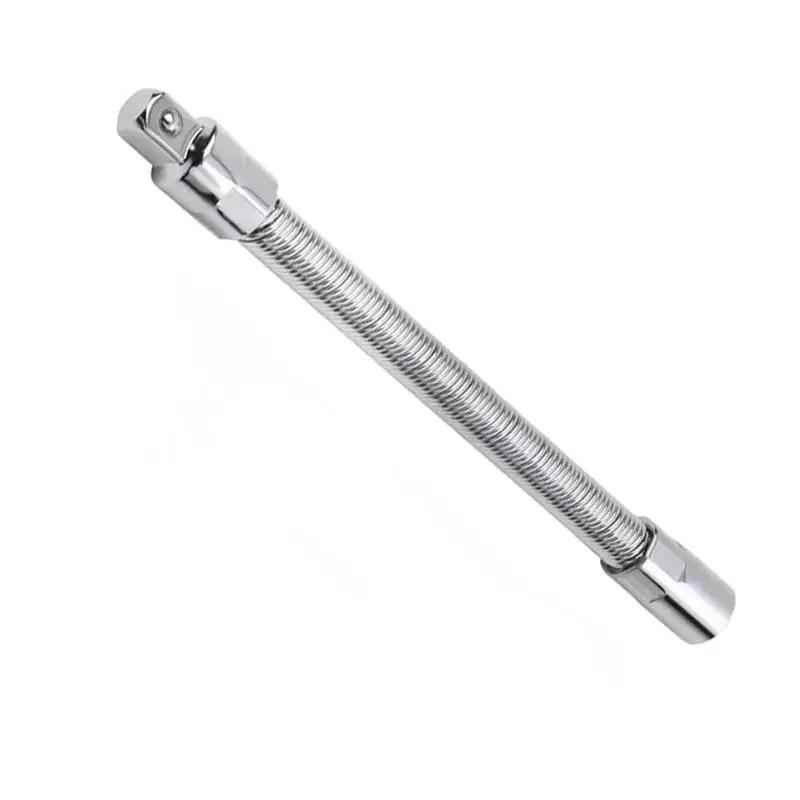 Wrench Sleeve Extension Rod Socket Wrenches, Drive Head Bendable 1/4 3/8 1/2 Drive Flexible Socket Extension Bar Ad