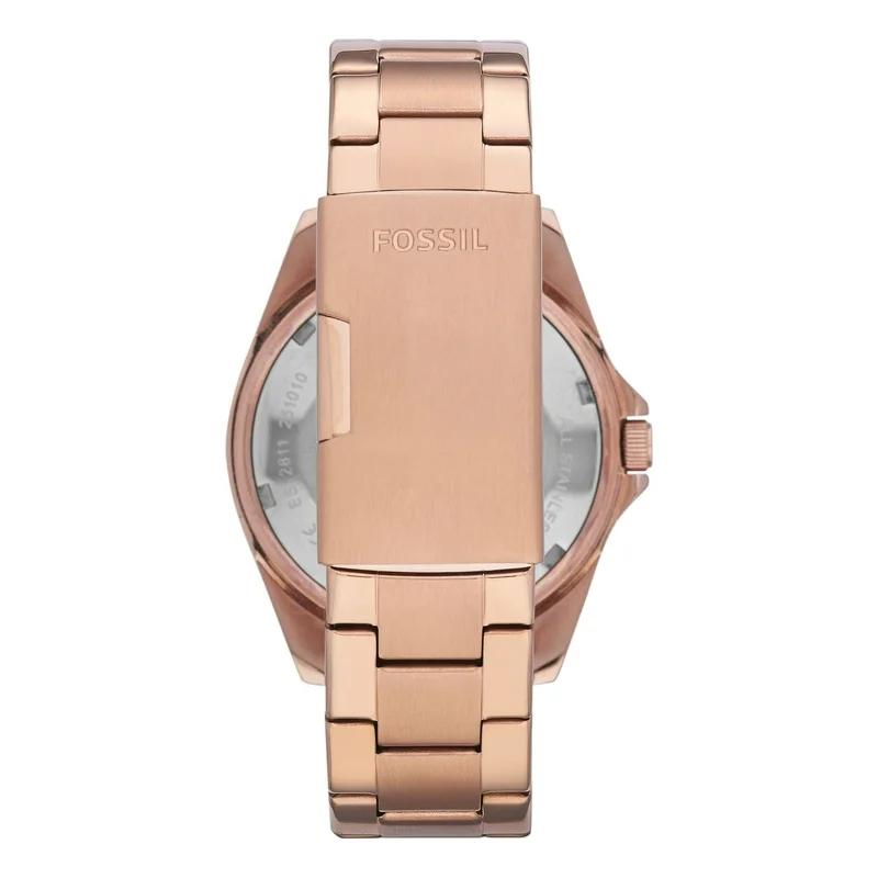 FOSSIL Lilley Collection Wrist Watch Quartz Movement Stainless Steel Strap 38mm Rose Gold Watch Dial Women's Watch ES2811