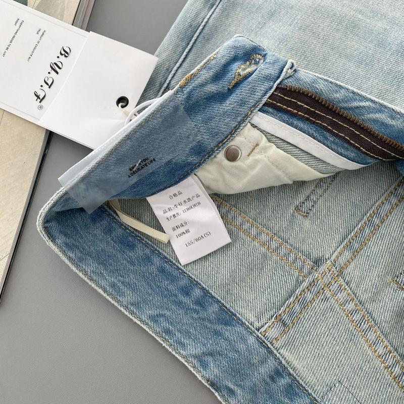 Letnie spodnie casualowe z wysokim stanem, luźne, z szerokimi nogawkami