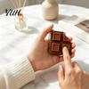 Sensory Toys for Adults Kids 3D Printed Chocolate Candy Bar Clicker Fidget Toy, Keyboard Shape Stress Reliever Keychain, Office Desk Relief Toy Kids,
