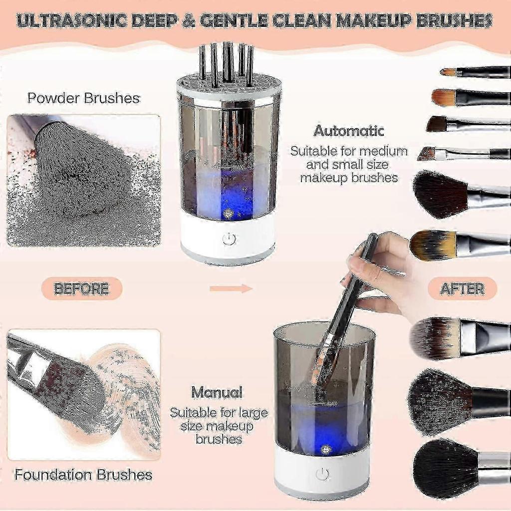 Electric Makeup Brush Cleaner, Makeup Brush Cleaner Machine, Automatic Cosmetic Brush Cleaner Makeup Brush Tools, Gift For Women Girl 2025