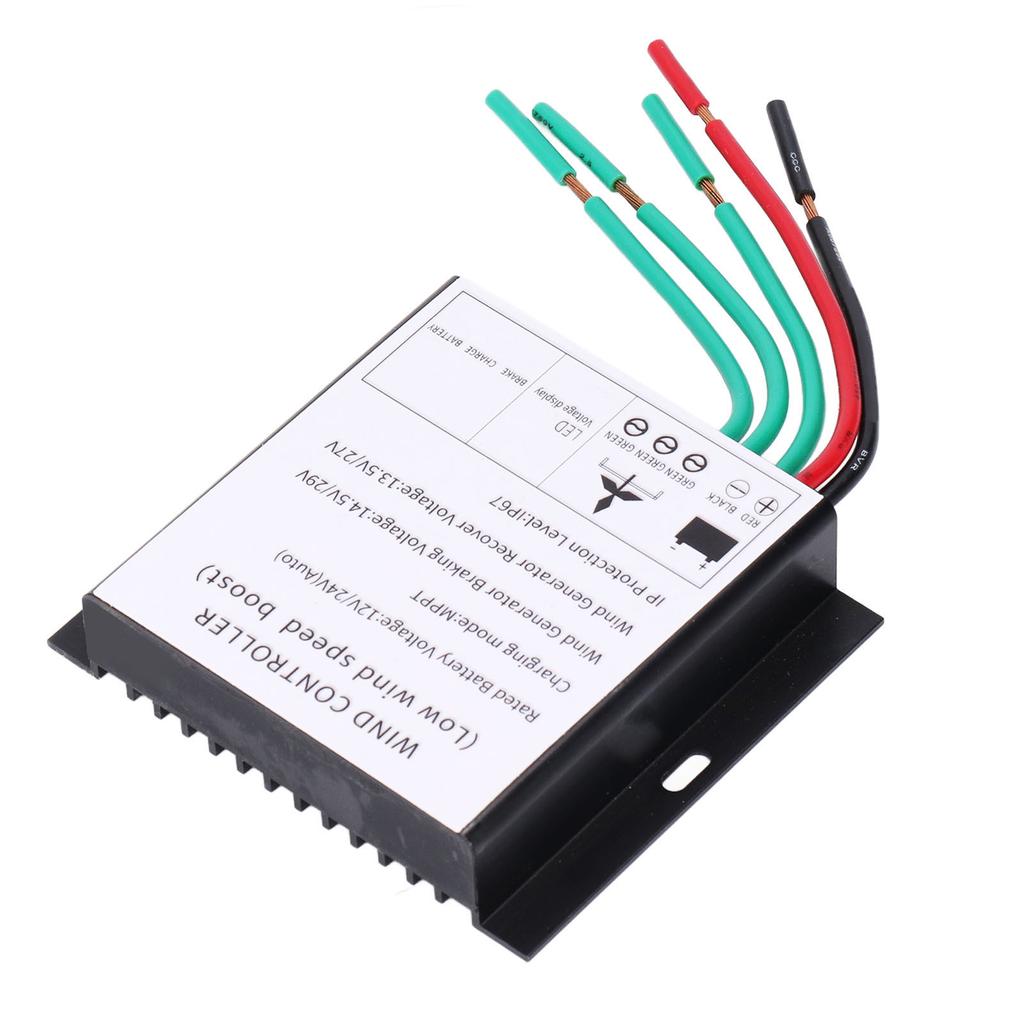 MPPT Wind Turbine Controller 100?400W 12V 24V Auto Match Wind Generator Controller with LED