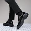 Fashion Brogue Men's Leather Shoes Classic Gentleman Business Style Formal Office Party Adult Outdoor Shoes Black Brown Hot Selling