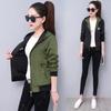 Prendas de abrigo Abrigos Chaquetas Mujer Señoras Retro Cremallera Hasta Bomber Outwear Abrigos y chaquetas casuales Mujer