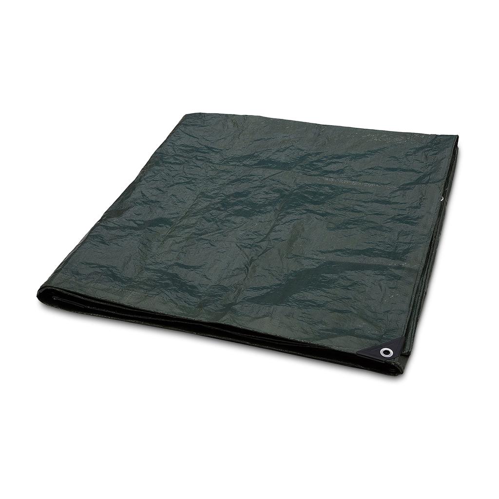 AmazonBasics Waterproof Picnic Camping 290cm x Dark Green Tarp, 347cm,
