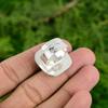 925 Sterling Silver Radiant Natural Aquamarine Handmade Solitaire March New Ring