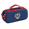 Pencil Case Large Capacity Pen Bag Canvas Pouch with Handle for Girls, Students Blue Academy